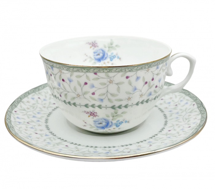Set portelan fin, 2 Cesti si farfurii Meredith, 180ml [3]