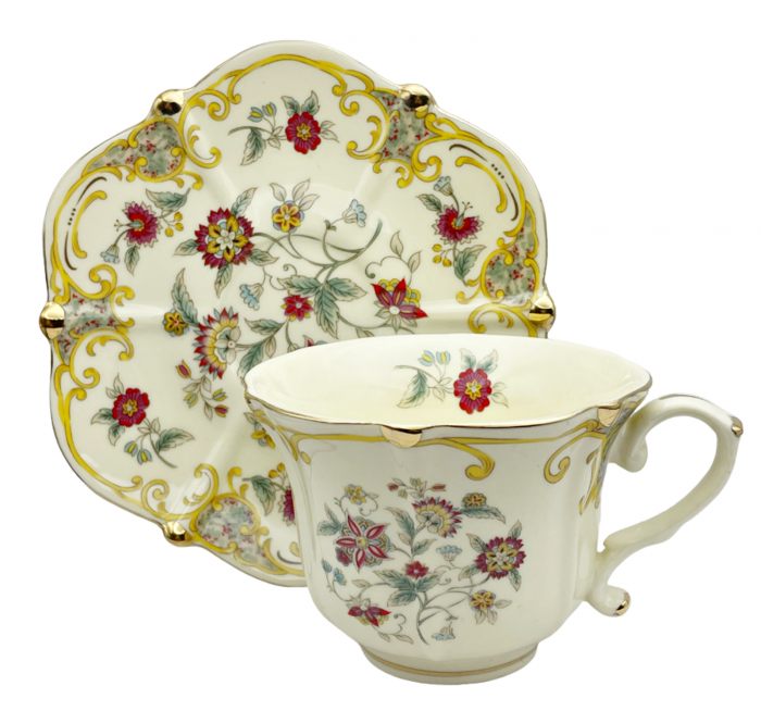 Set portelan Vintage, 2 Cesti si Farfurii MIRIAM, 180ml [2]