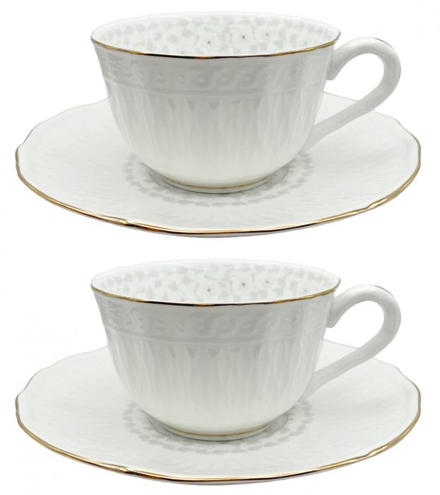 Set portelan fin, 6 Cesti si Farfurii PHILIPPE, 180ml [1]