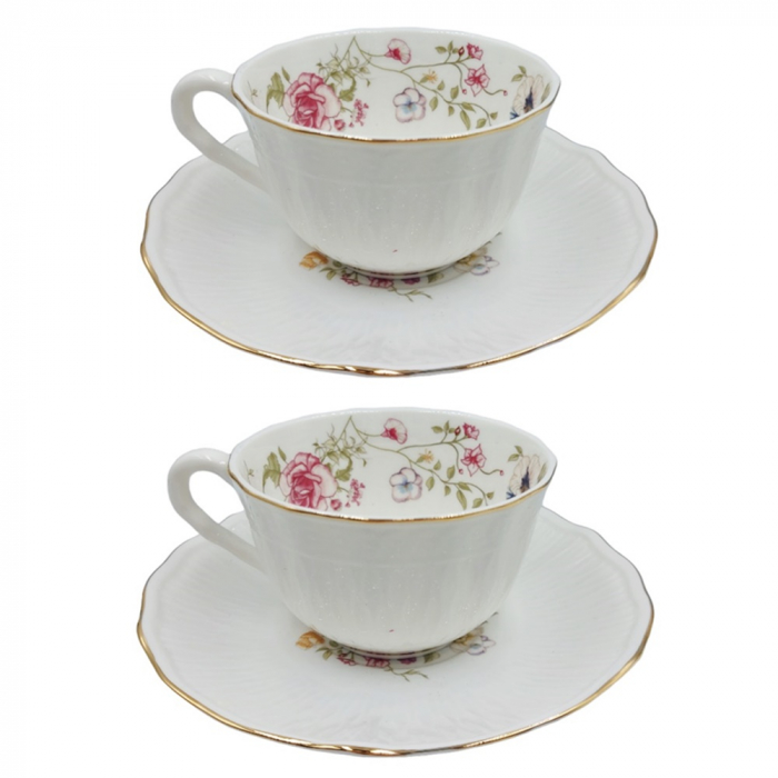 Set portelan fin, 6 Cesti si Farfurii Katherine, 180ml [1]