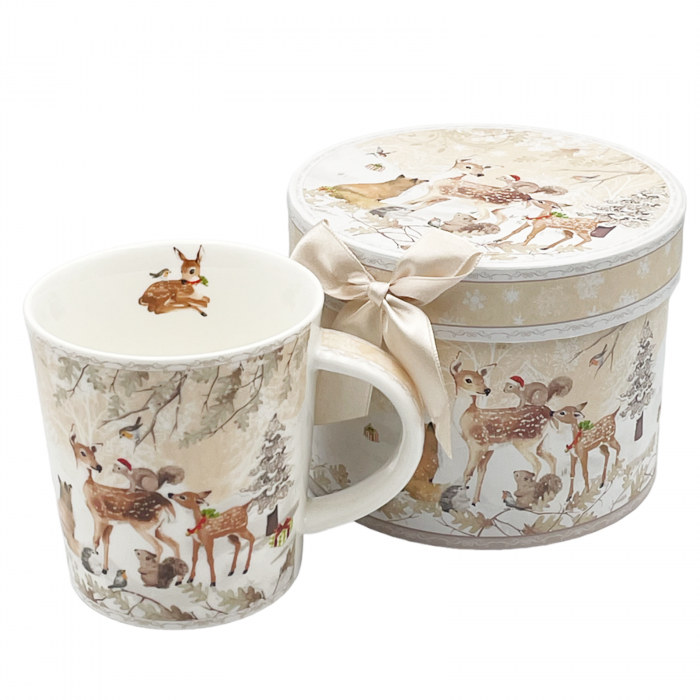 Cana Craciun in cutie cadou FOREST XMAS, 300ml [1]