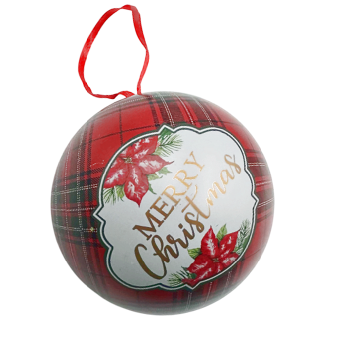 Cutie metalica pentru dulciuri - Glob de Craciun CANDY [1]