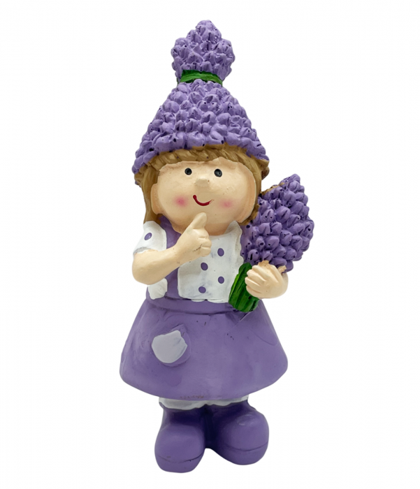 Figurina Fetita cu buchet lavanda ANNA, 11.5cm [1]