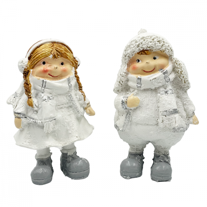 Set 2 Figurine Copii in Haine Albe SEASON [1]