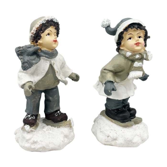 Set 2 Figurine Copii cu schiuri [1]
