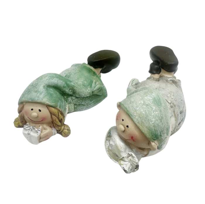 Set 2 Figurine BETH & JACK, Verde, 10x3.5cm [2]