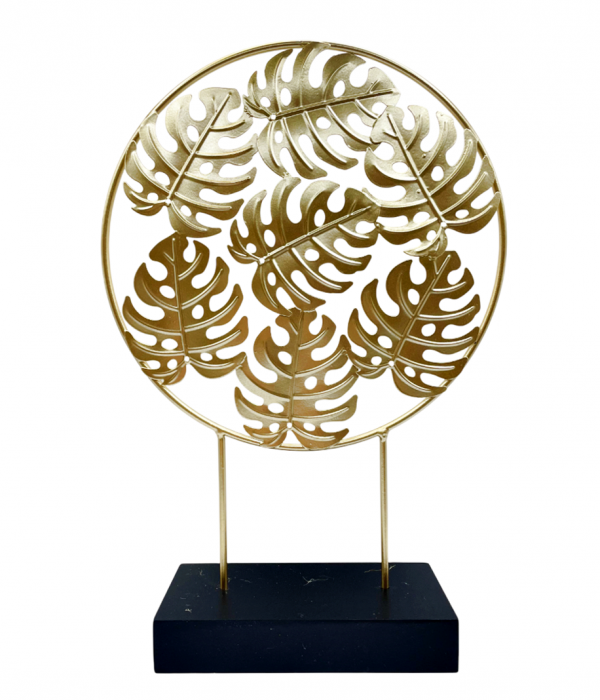 Ornament decorativ TROPICAL LEAF, Auriu, 39cm [1]