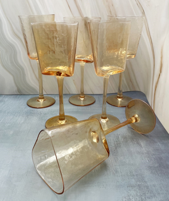 Set 2 Pahare de vin HOMMAGE, Auriu, 270ml [2]