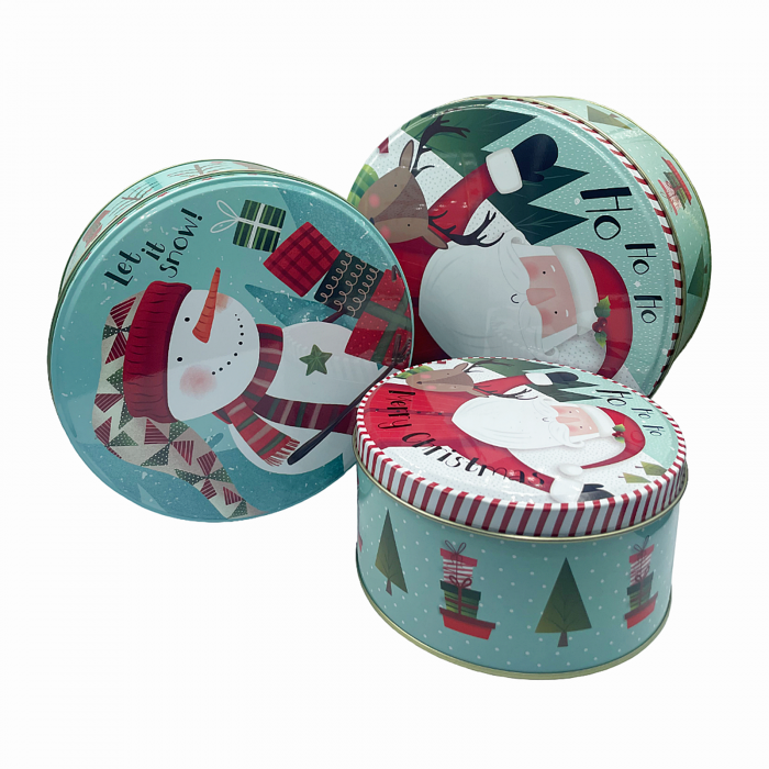 Set 3 Cutii metal Craciun Magic Gift, Verde [2]