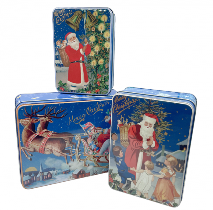 Set 3 Cutii metalice de Craciun XMAS TIME [2]