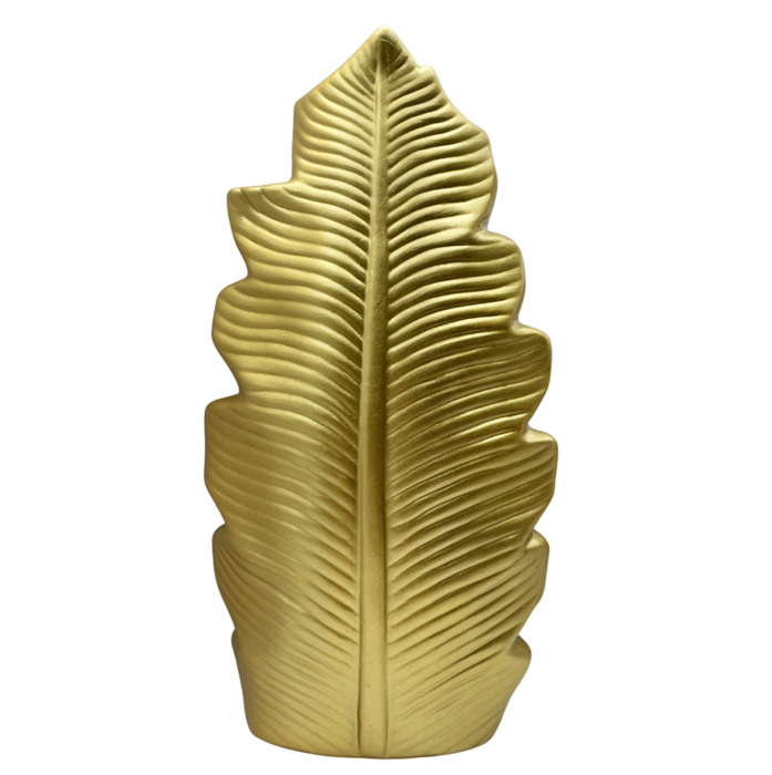 Set 3 Vaze ceramica FEATHER, Auriu [6]