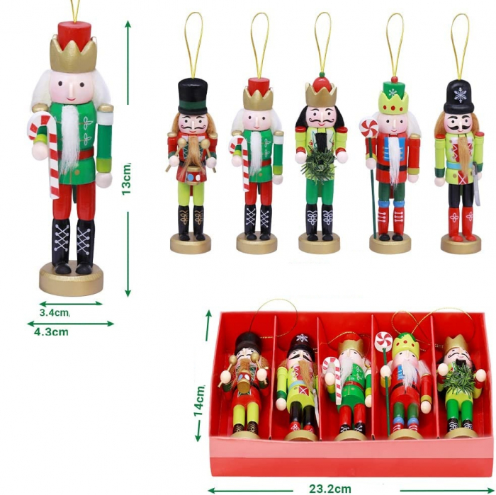 Set 5 Figurine Craciun - Spargatorul de Nuci HOLLY, 13cm [2]