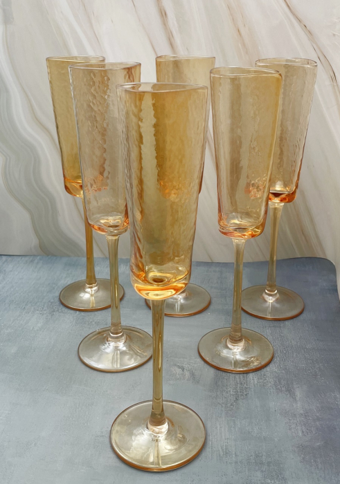 Set 6 Pahare de Sampanie AMBER 150ml [2]
