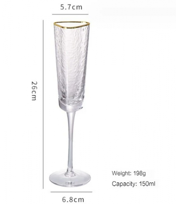 Set 6 Pahare Sampanie HOMMAGE, 150ml [4]