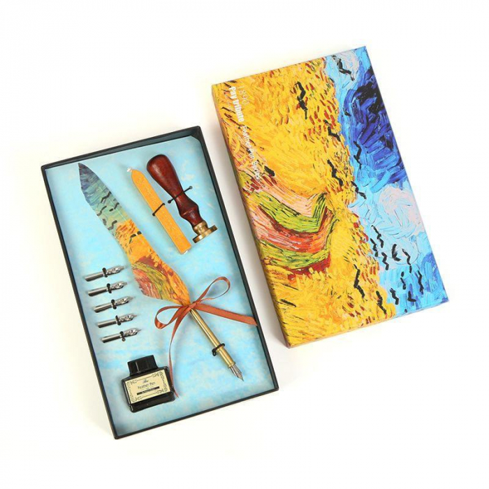Set Caligrafie cu Stilou vintage cu pana VAN GOGH ART [1]