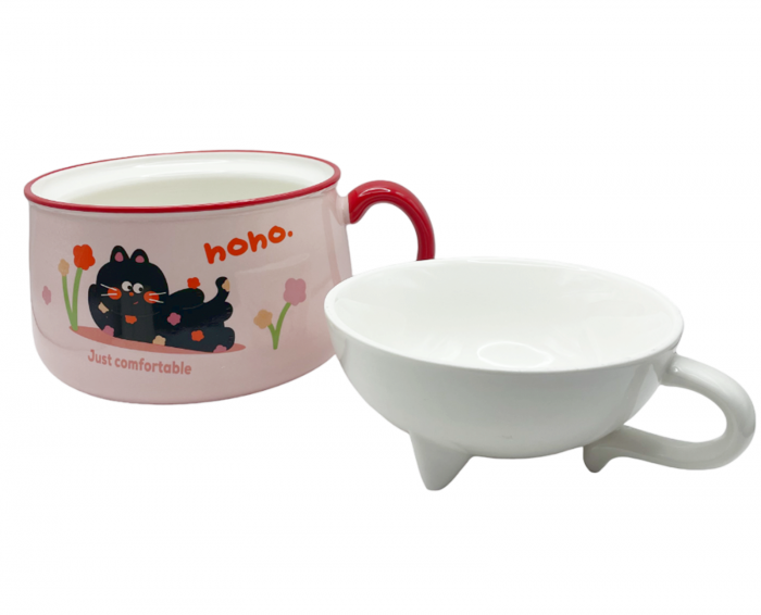 Set Cana & Bol servire, PISICA MICKY, Roz [4]