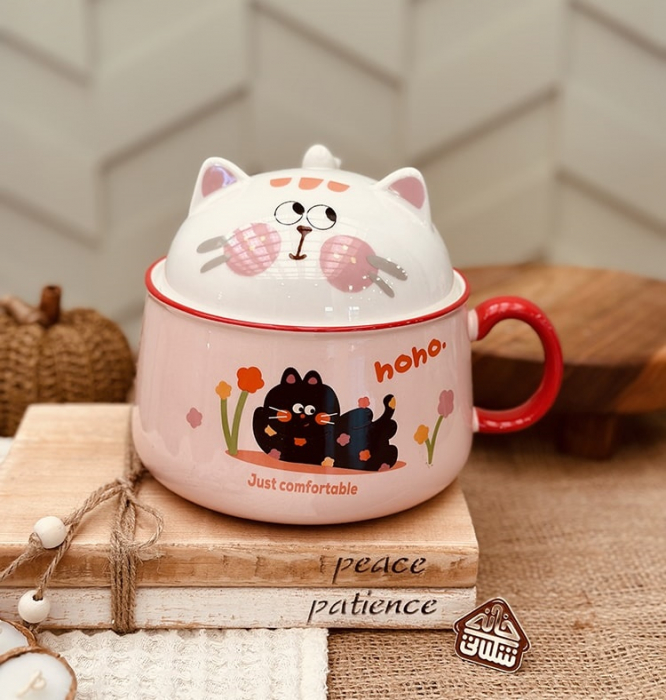 Set Cana & Bol servire, PISICA MICKY, Roz [8]