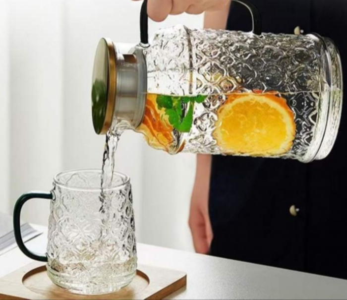 Carafa cu filtru si capac TRUDI, 1500 ml, Sticla borosilicata [4]