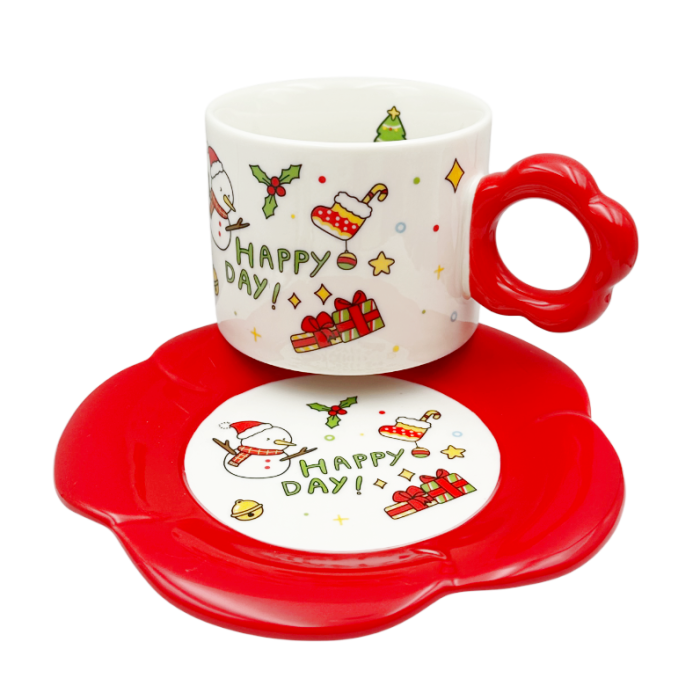 Set Ceasca cu Farfurioara HAPPY DAY - Decor Craciun [2]