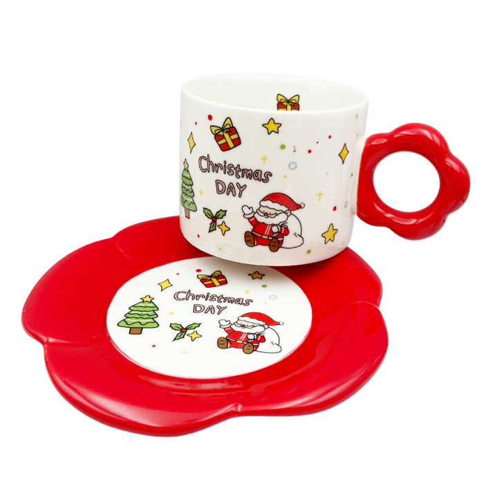 Set Ceasca cu Farfurioara CHRISTMAS DAY - Decor Craciun [2]