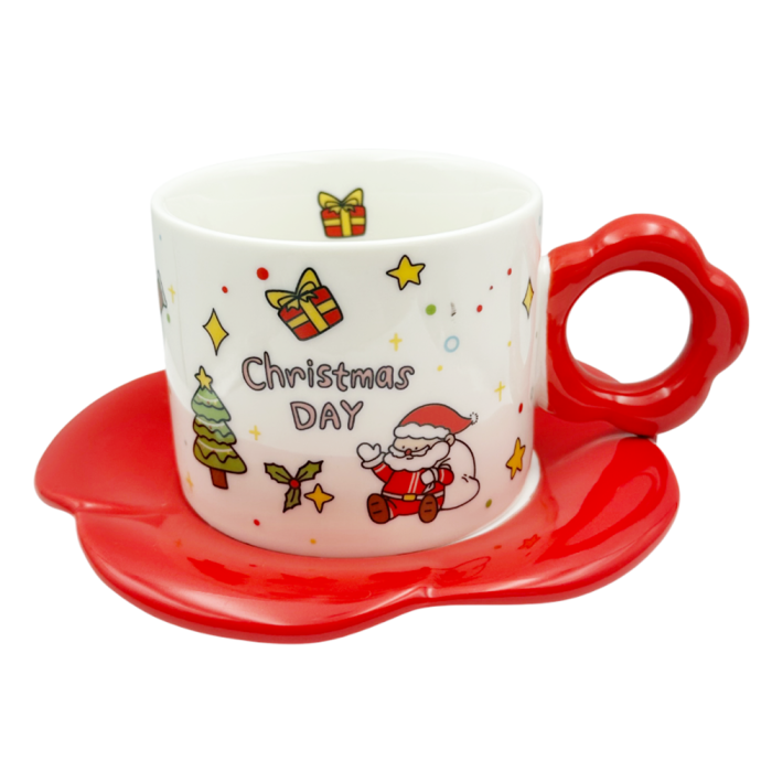 Set Ceasca cu Farfurioara CHRISTMAS DAY - Decor Craciun [1]