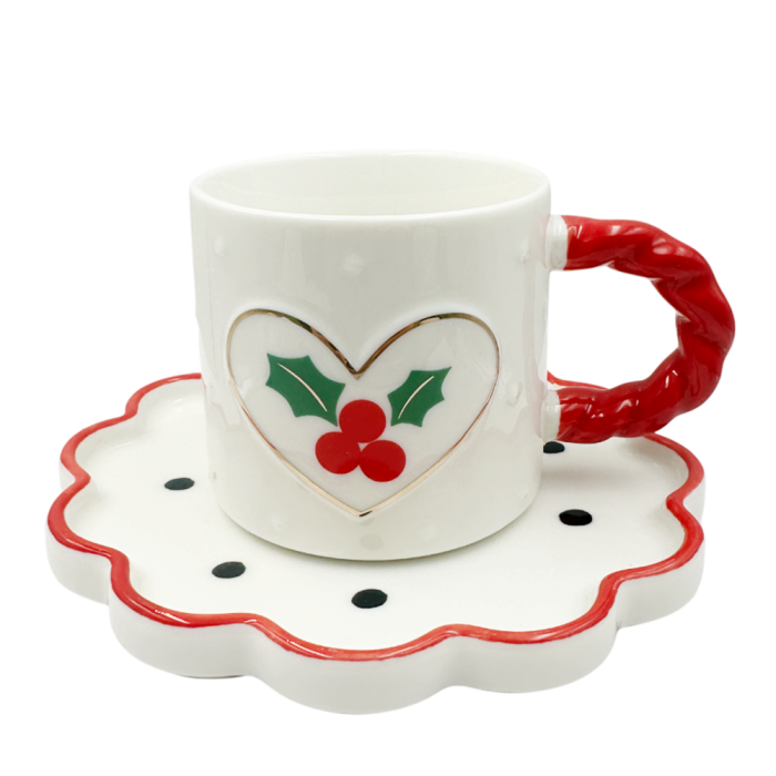 Set Ceasca SEASON si Farfurioara cu buline - Decor Ilex [1]