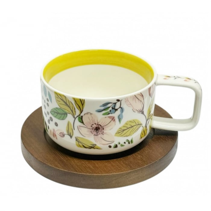 Set ceasca si farfurie ACACIA, Verde, 250ml [1]