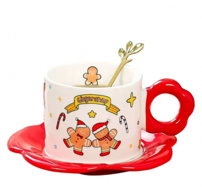 Set Ceasca cu Farfurioara GINGERSHOP - Decor Craciun [3]