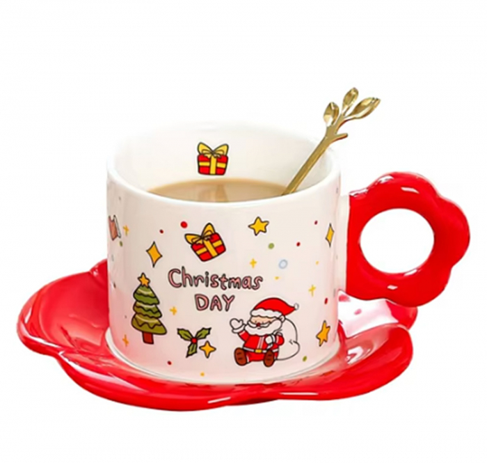 Set Ceasca cu Farfurioara CHRISTMAS DAY - Decor Craciun [3]