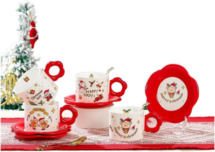 Set Ceasca cu Farfurioara CHRISTMAS DAY - Decor Craciun [5]