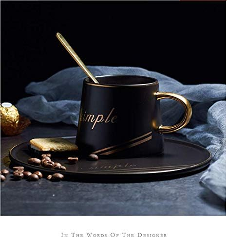 Set Ceasca si Farfurie DENZEL, negru mat, 230 ml [2]