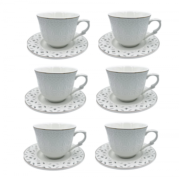 Set 6 cesti si 6 Farfurii HEATHER, 180ml [2]