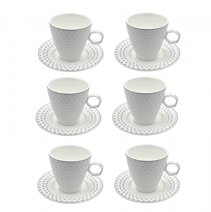 Set 6 cesti si 6 Farfurii ESPRESSO MILLIE, 80ml [4]