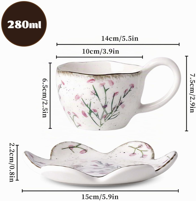 Set Ceasca si Farfurie cu lavanda COTTAGE [4]