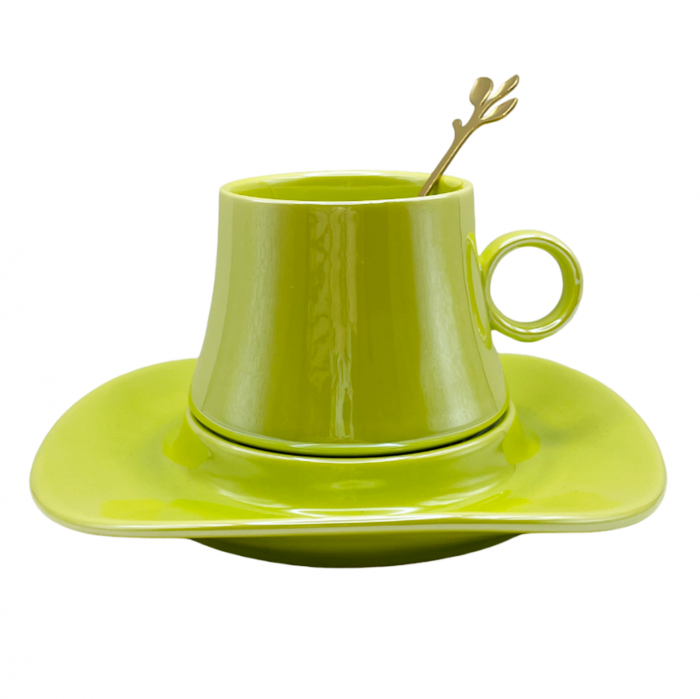 Set Ceasca si Farfurie ROYAL, Albastru, 160ml [5]