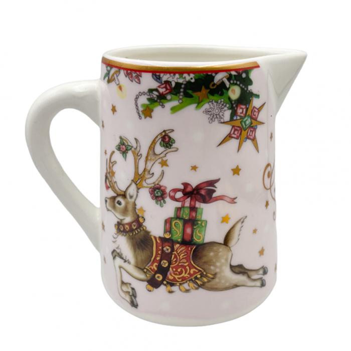 Carafa Craciun Reindeer 12cm, Alb [1]