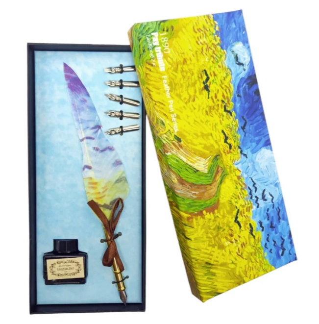 Set Pană de Scris cu Cerneală – „Lan de Grau” Van Gogh [1]