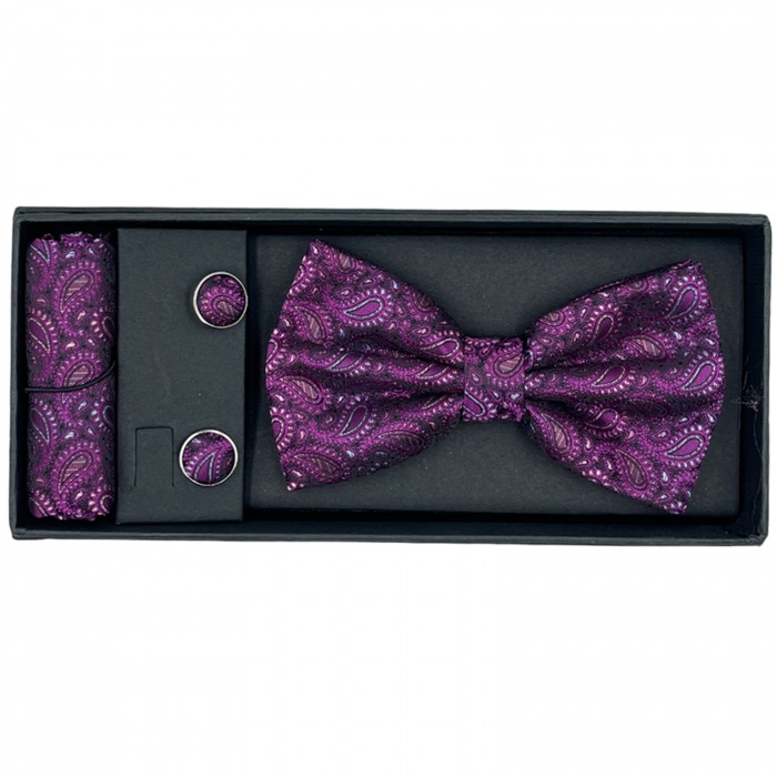 Papion mov violet cu model, HUGO [3]