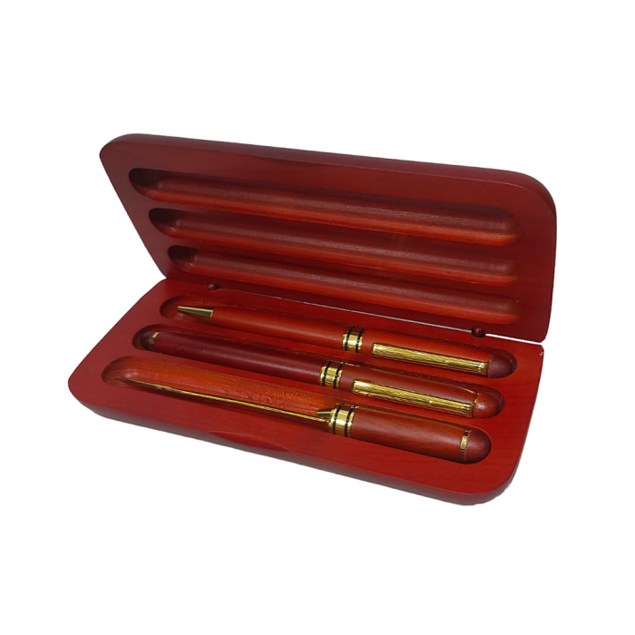 Set Stilou, Pix si Deschizator plicuri WILLIAM, Cutie lemn [3]