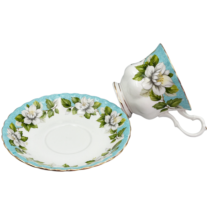 Serviciu portelan Deluxe, 2 Cesti si 2 Farfurii ALLEGRA - Motive florale [4]