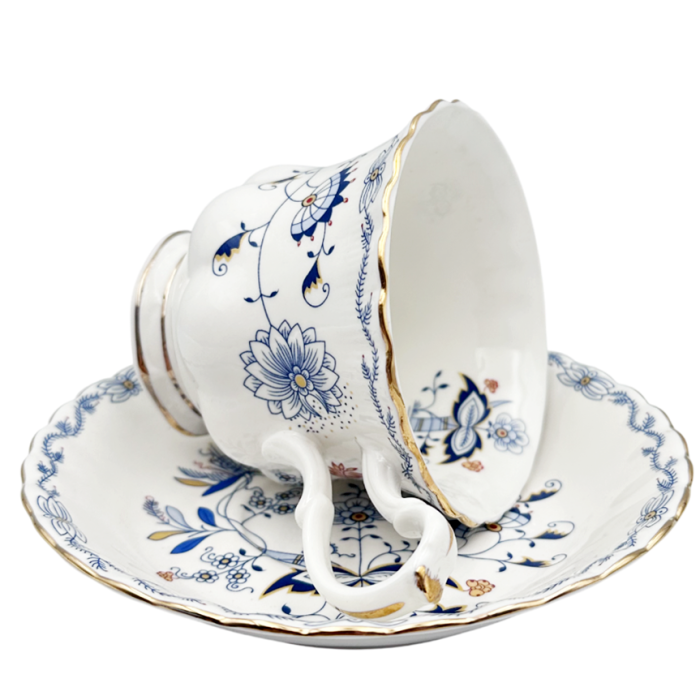 Serviciu portelan Deluxe, 2 Cesti si 2 Farfurii CAROLINE - Motive florale [3]