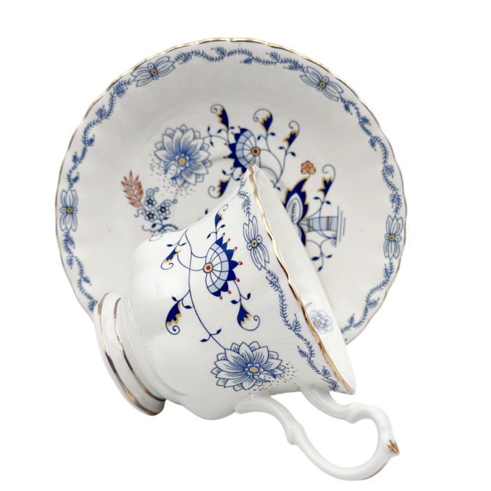 Serviciu portelan Deluxe, 2 Cesti si 2 Farfurii CAROLINE - Motive florale [2]