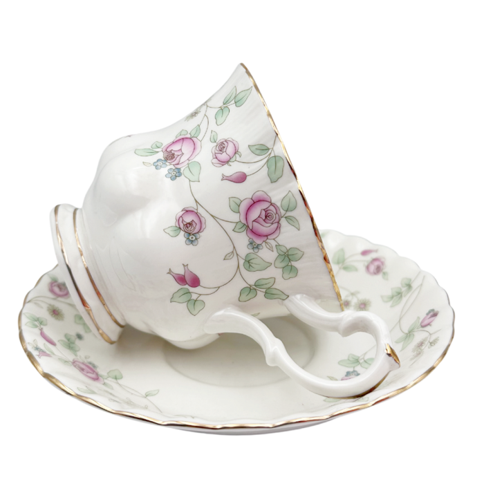 Serviciu portelan Deluxe, 2 Cesti si 2 Farfurii CHIARA - Motive florale [4]