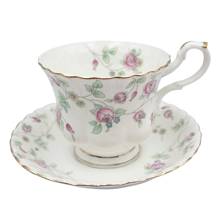 Serviciu portelan Deluxe, 2 Cesti si 2 Farfurii CHIARA - Motive florale [5]