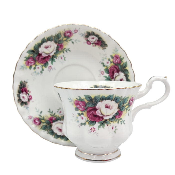 Serviciu portelan Deluxe, 2 Cesti si 2 Farfurii ISABELLA - Motive florale [2]