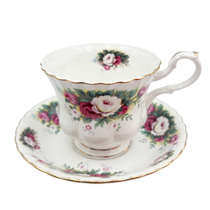 Serviciu portelan Deluxe, 2 Cesti si 2 Farfurii ISABELLA - Motive florale [7]