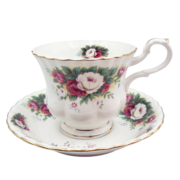 Serviciu portelan Deluxe, 2 Cesti si 2 Farfurii ISABELLA - Motive florale [5]