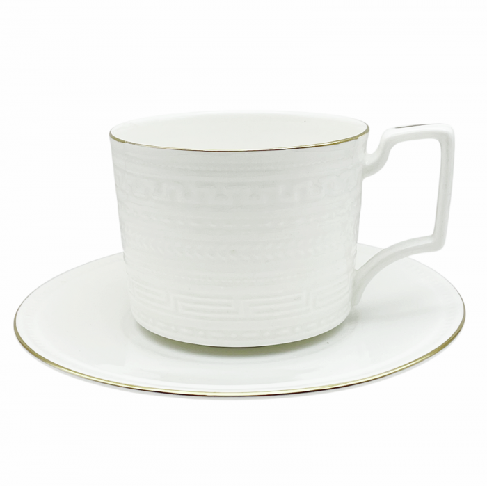 Set portelan fin, 2 Cesti si 2 Farfurii ANTOINE, 250ml [2]
