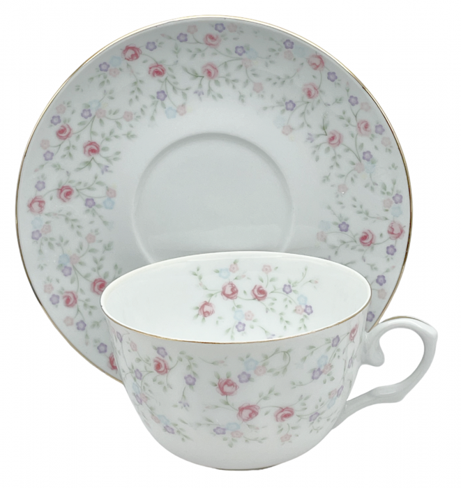 Set portelan fin, 2 Cesti si farfurii ABIGAIL, 180ml [3]