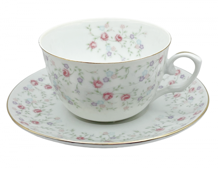 Set portelan fin, 2 Cesti si farfurii ABIGAIL, 180ml [2]